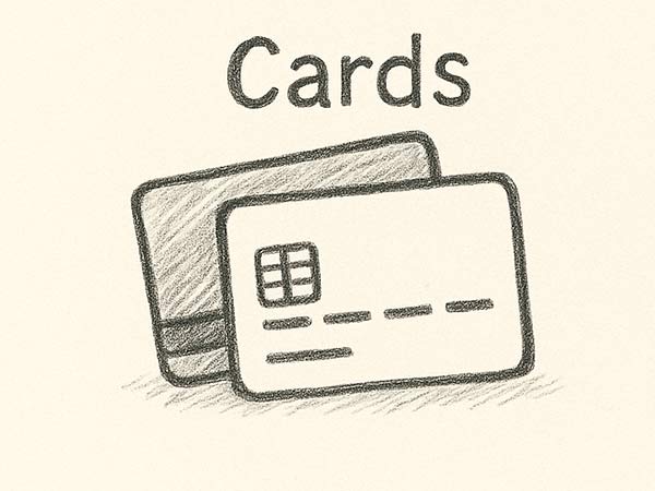 bank transfers and cards